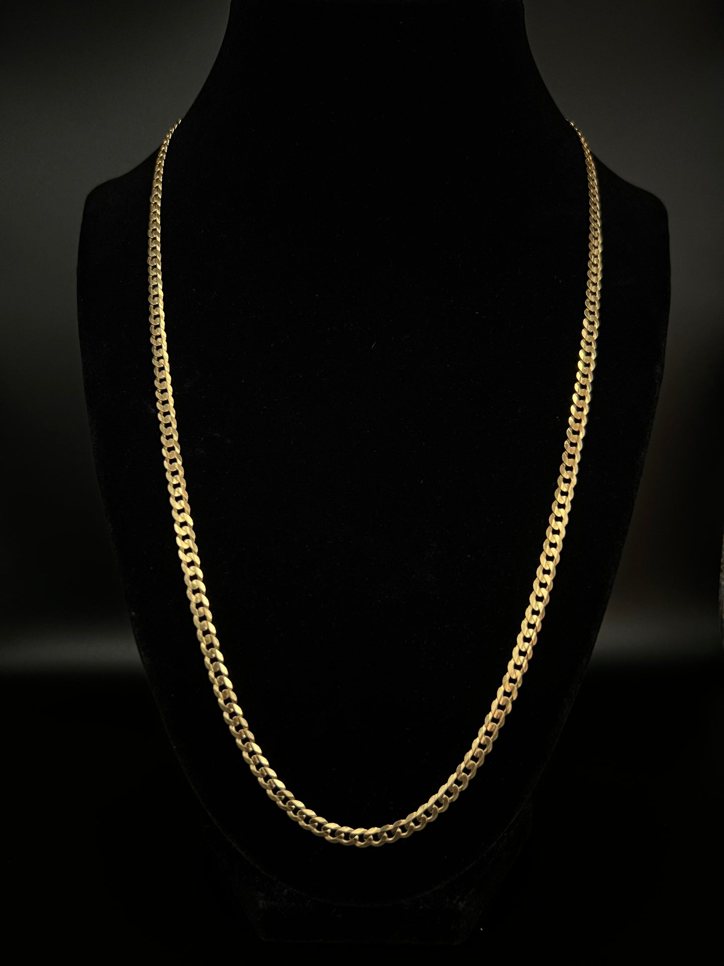 14K Solid Cuban Curb Chain