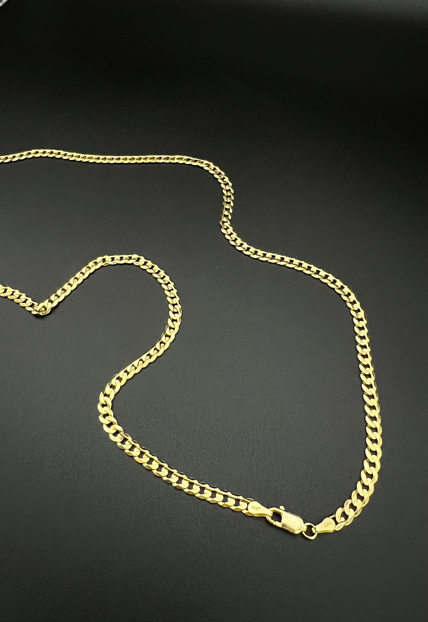 14K Solid Cuban Curb Chain