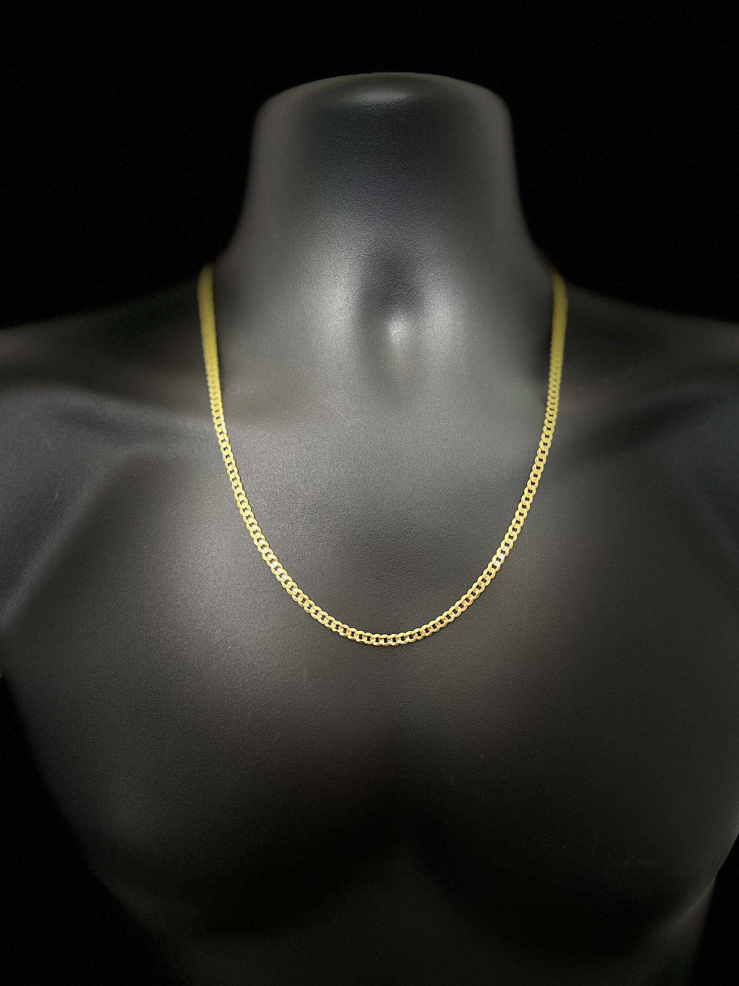14K Solid Cuban Curb Chain