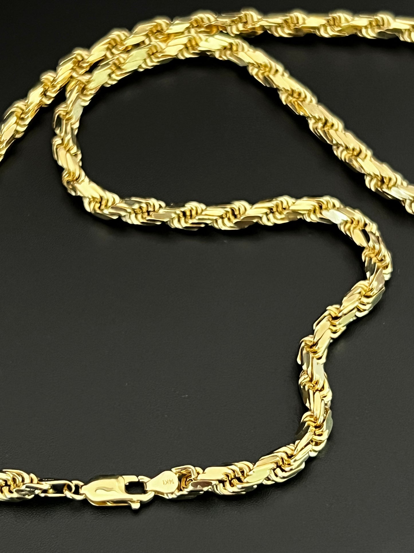 14k Semi-Solid Rope Chain
