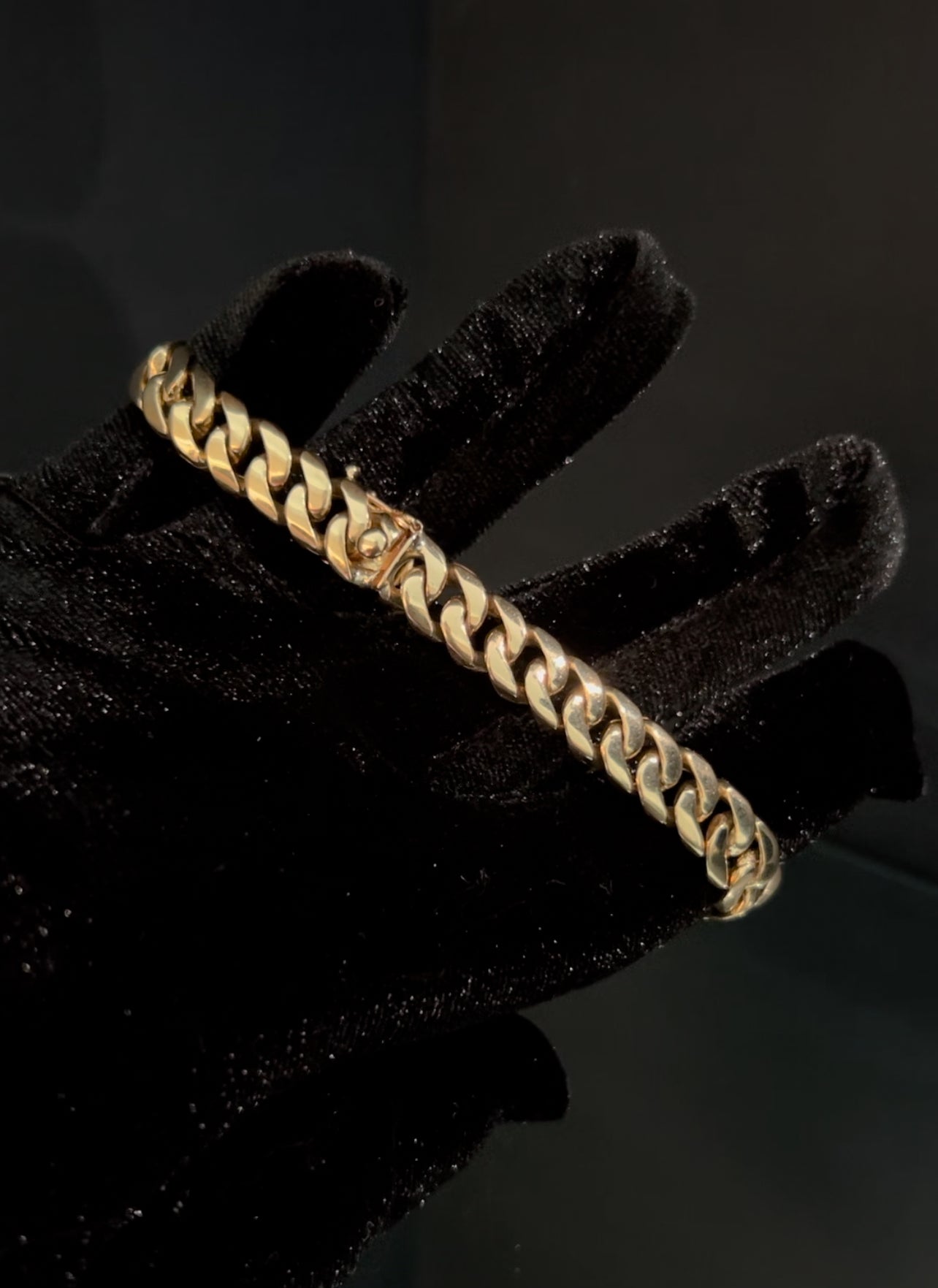 14K Men's Link ID Solid Bracelet 10MM