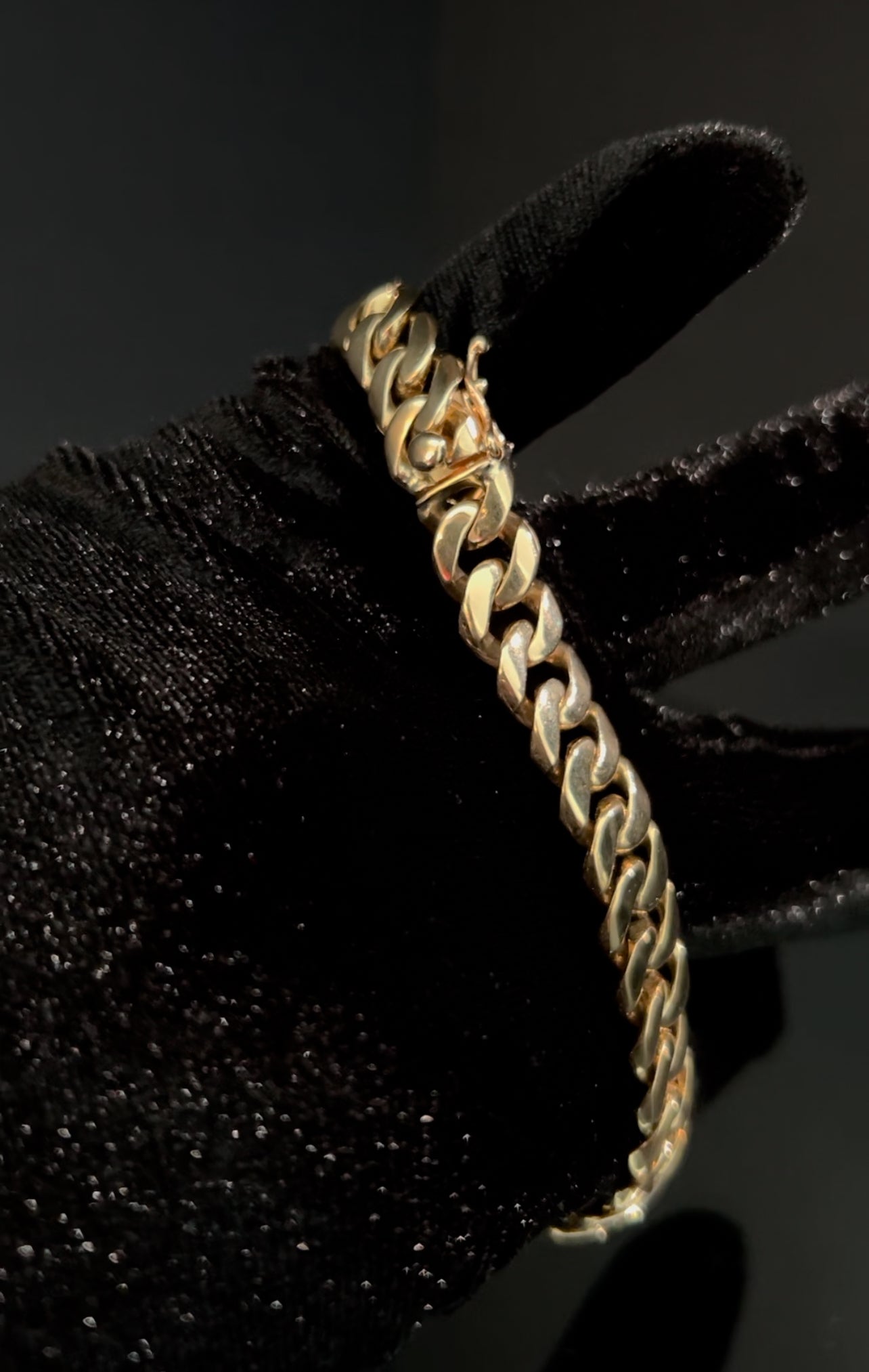 14K Men's Link ID Solid Bracelet 10MM