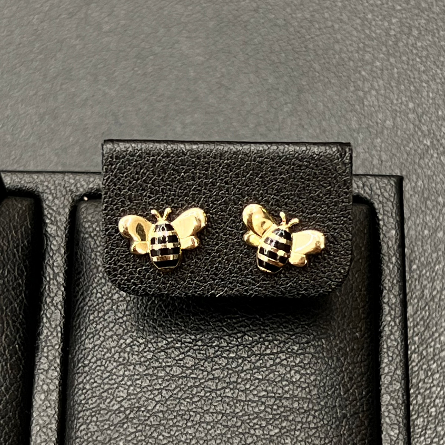 Bee Stud Earrings 14K Gold