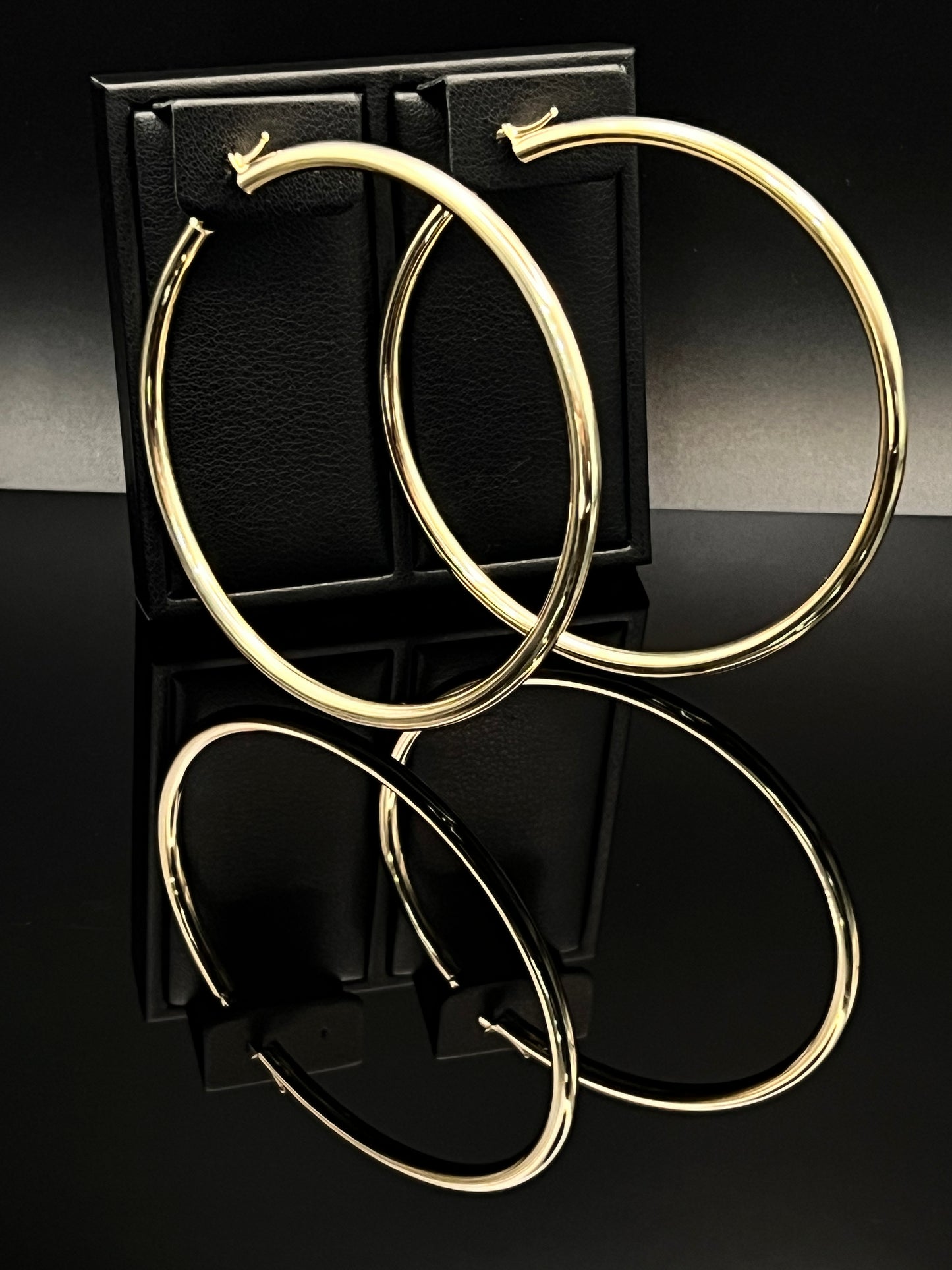 14K Women's Hollow Hoops Earrings