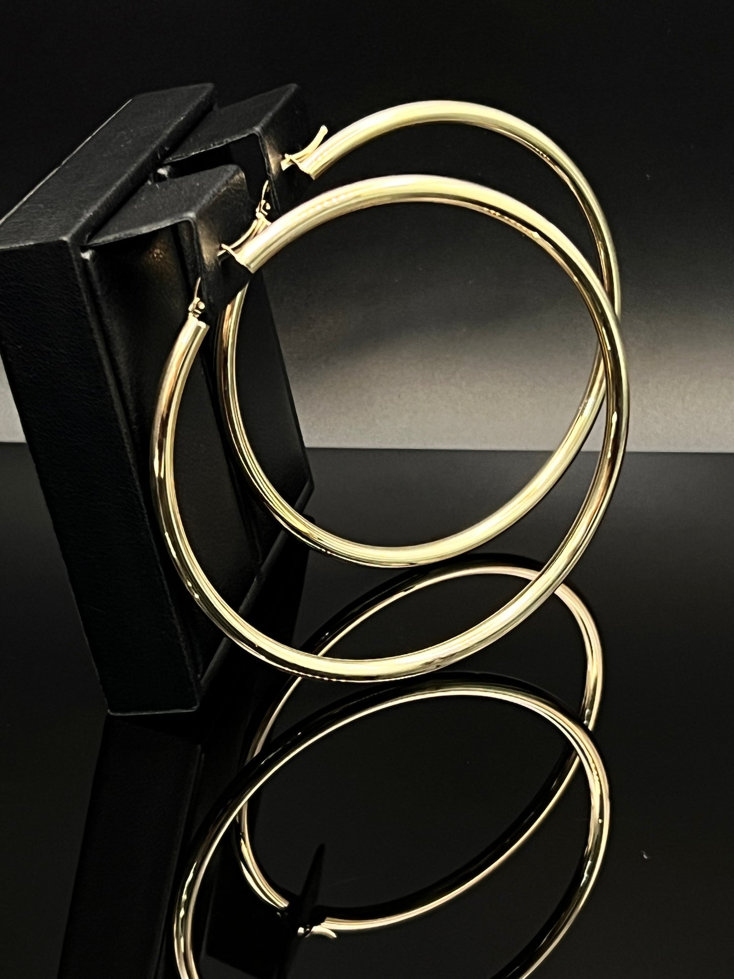 14K Women's Hollow Hoops Earrings
