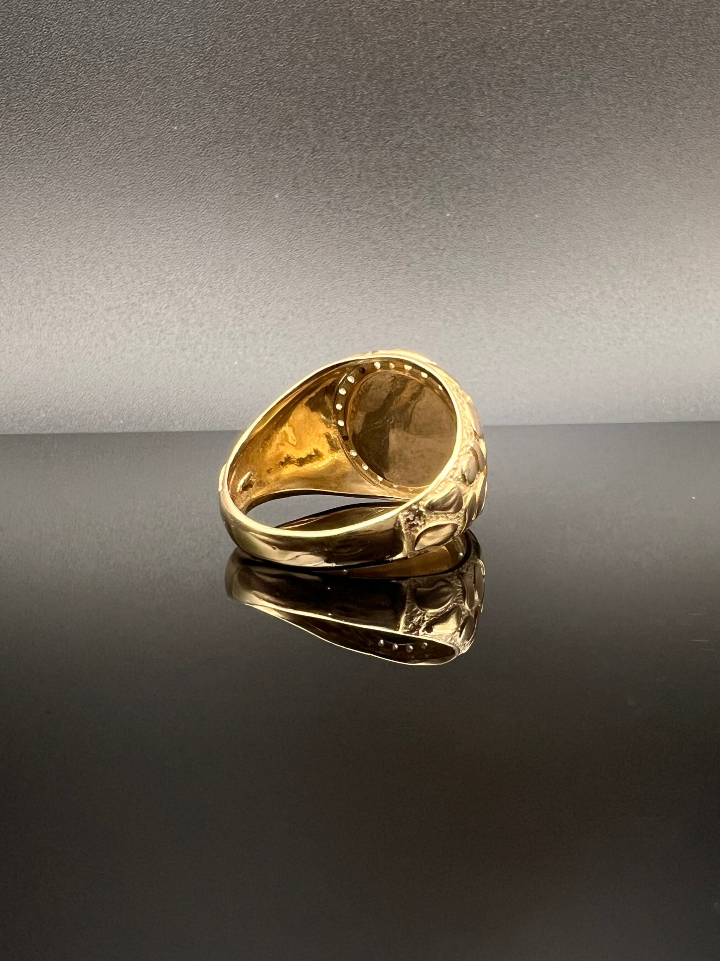 14K Men's Centenario Nugget Ring