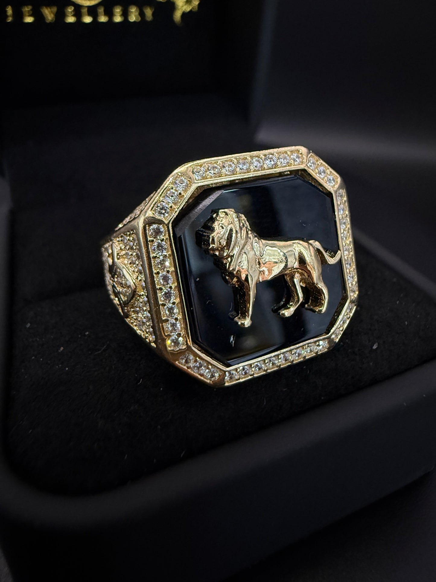 Men's Ring - 14K Lion Design