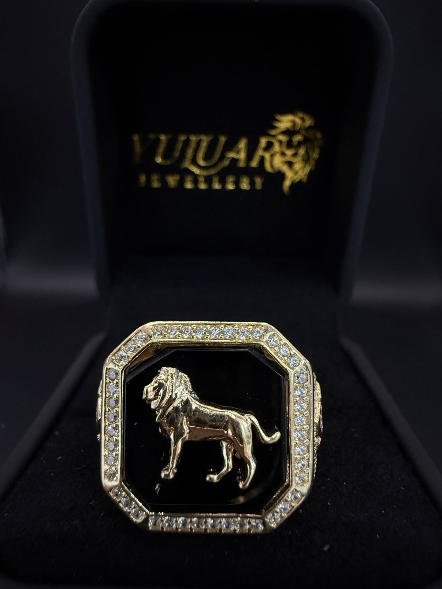 Men's Ring - 14K Lion Design