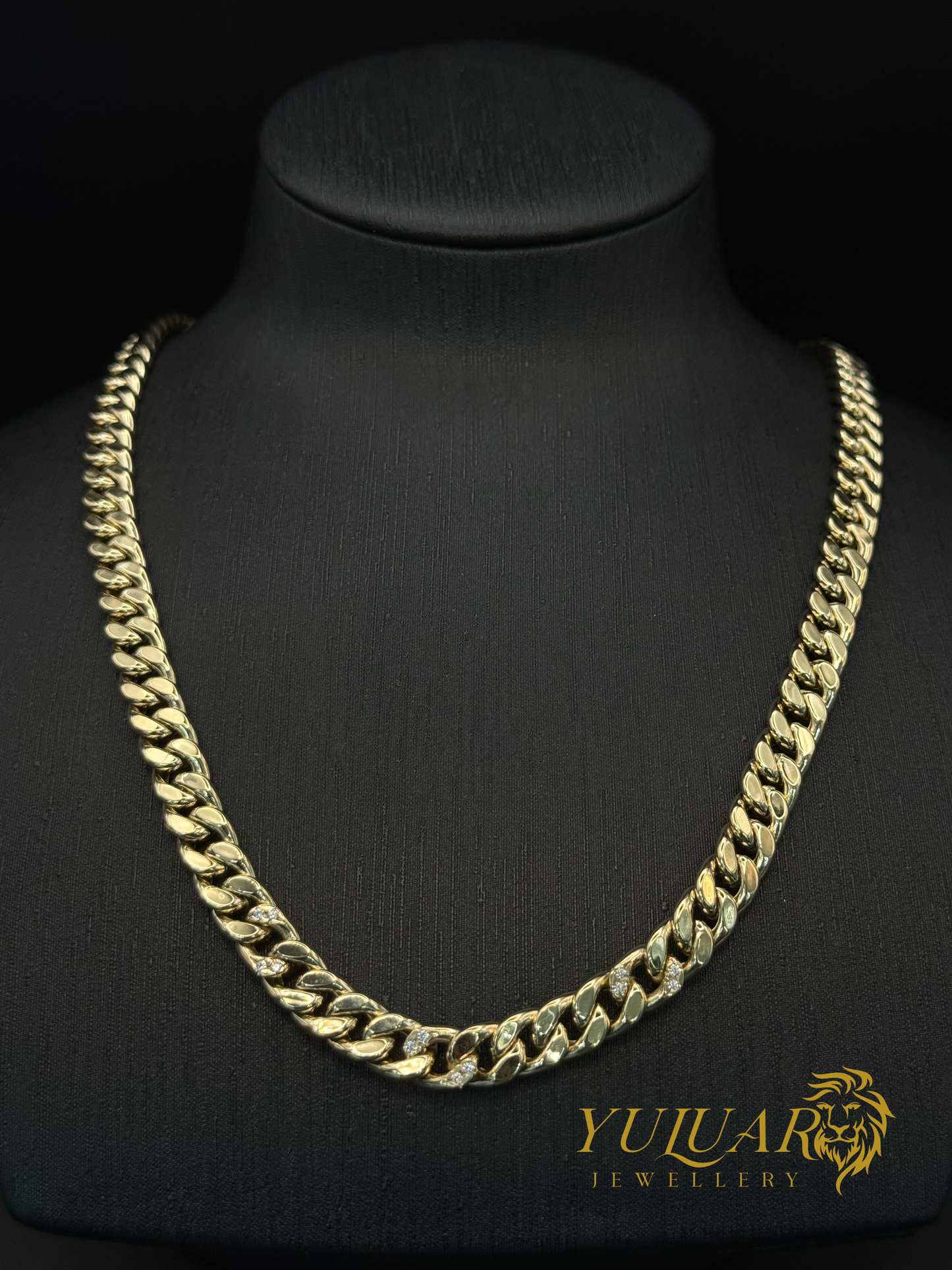 14K Hollow Cuban Link Chain 24''