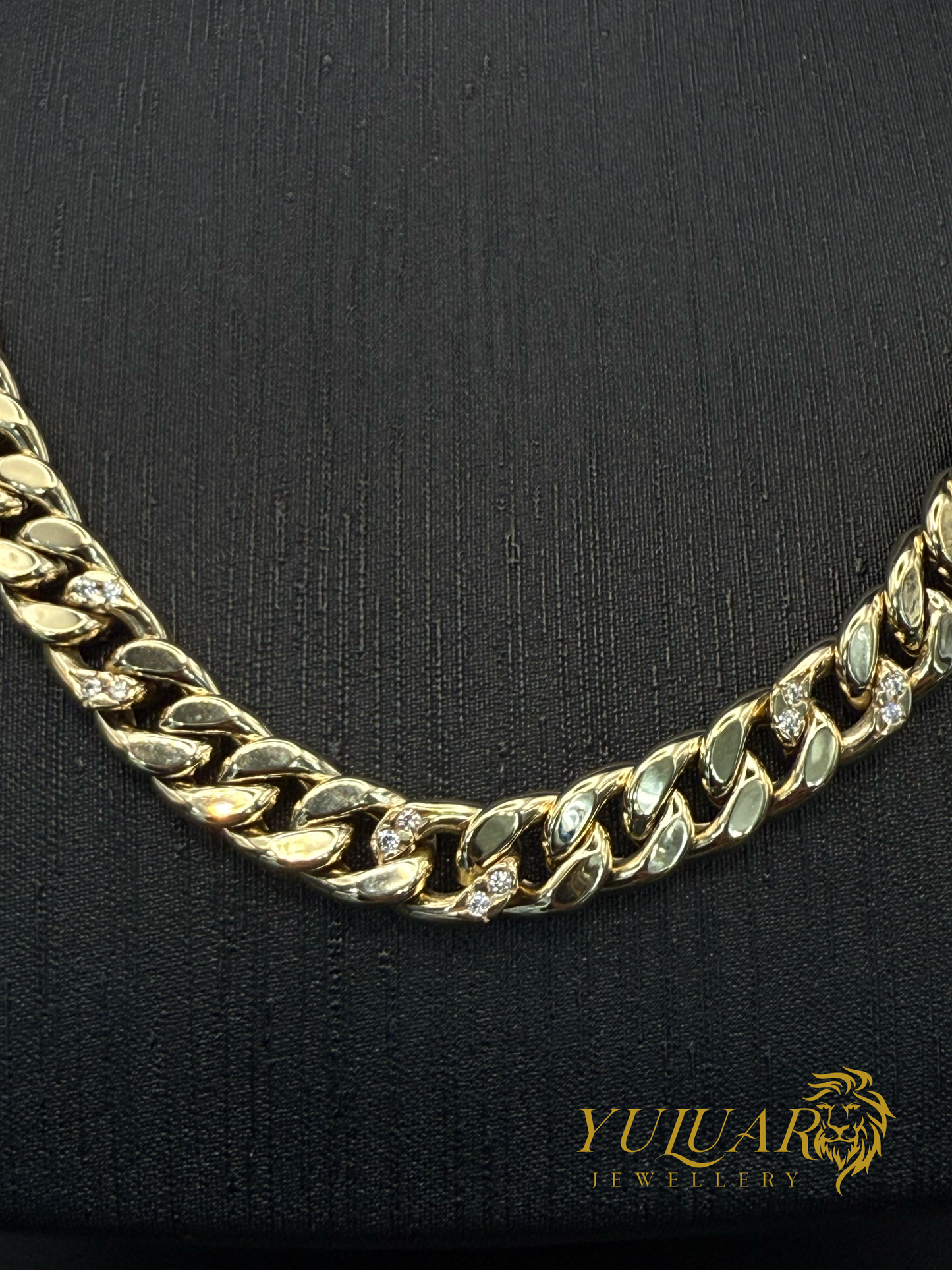 14K Hollow Cuban Link Chain 24''