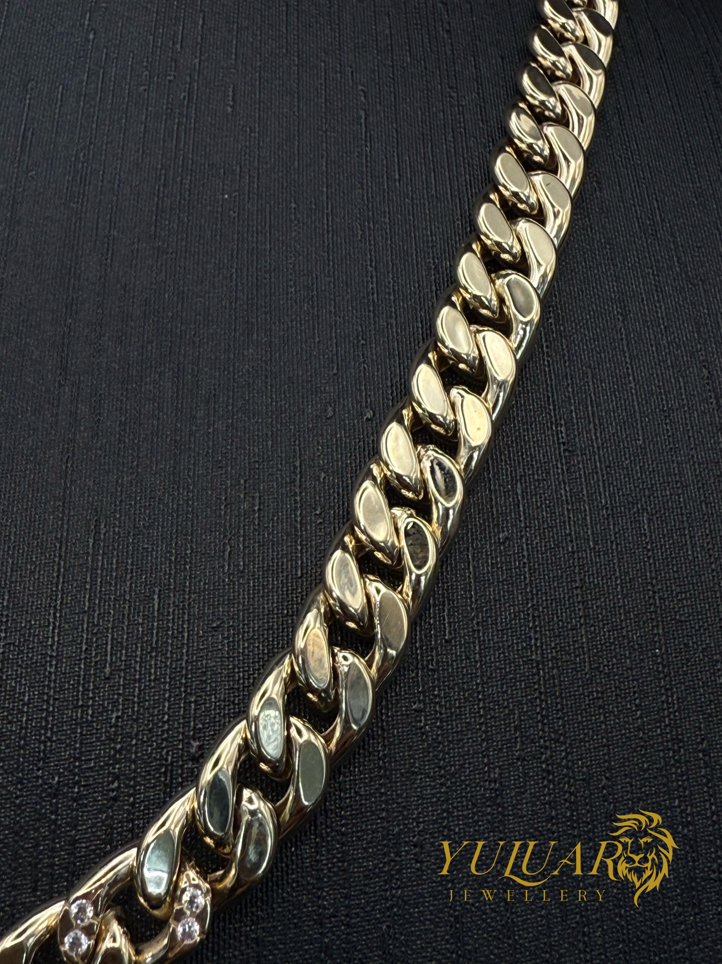 14K Hollow Cuban Link Chain 24''