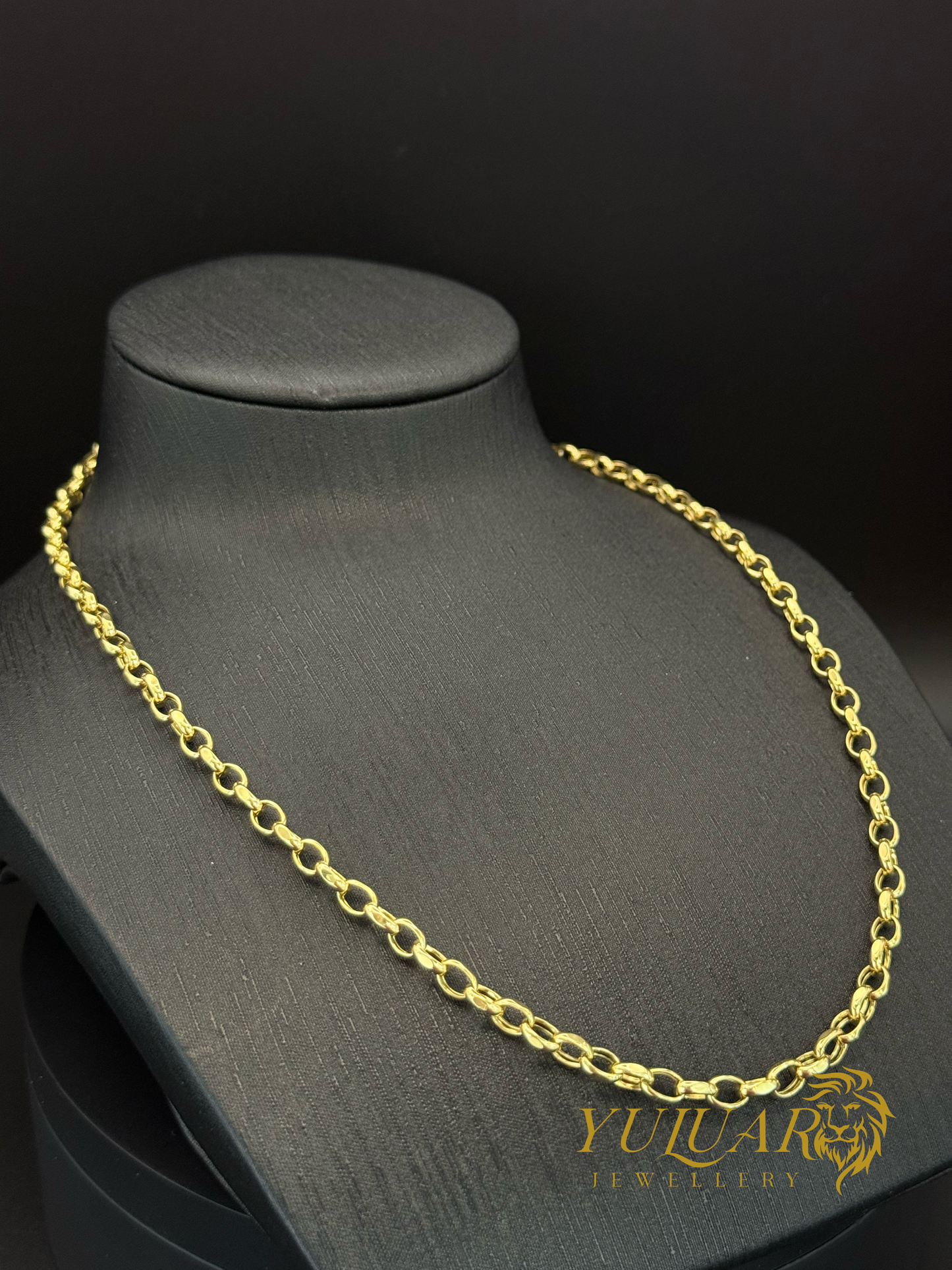 14K Hollow Cable Link Chain 20''