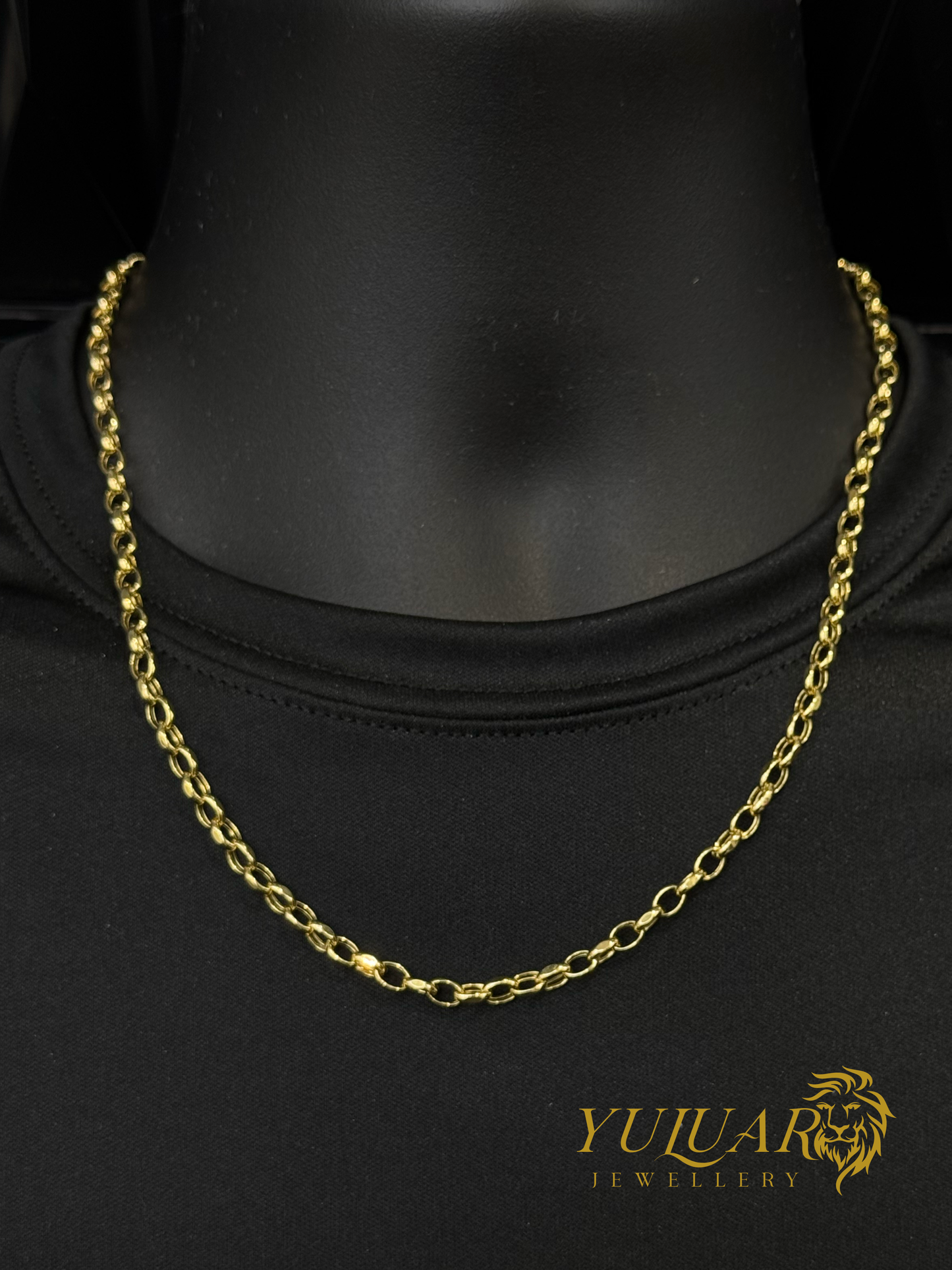 14K Hollow Cable Link Chain 20''