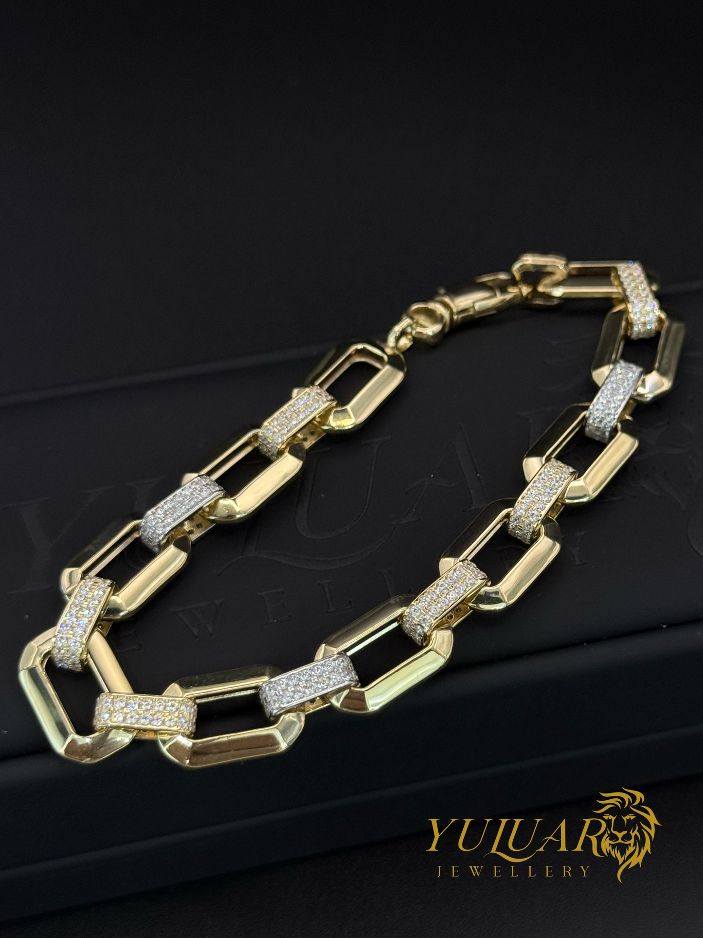 14K Gold Bracelet with CZ