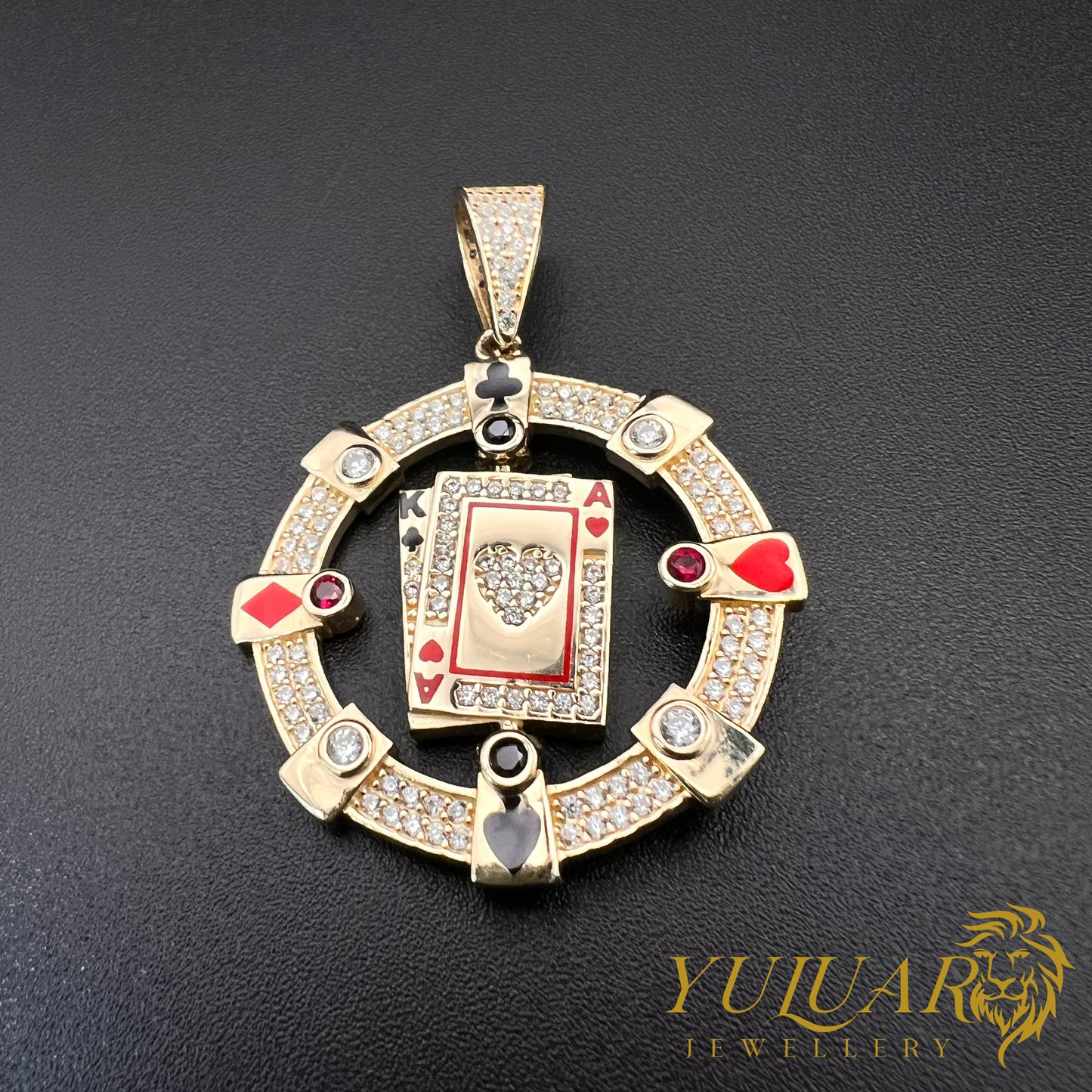 Poker Pendant CZ