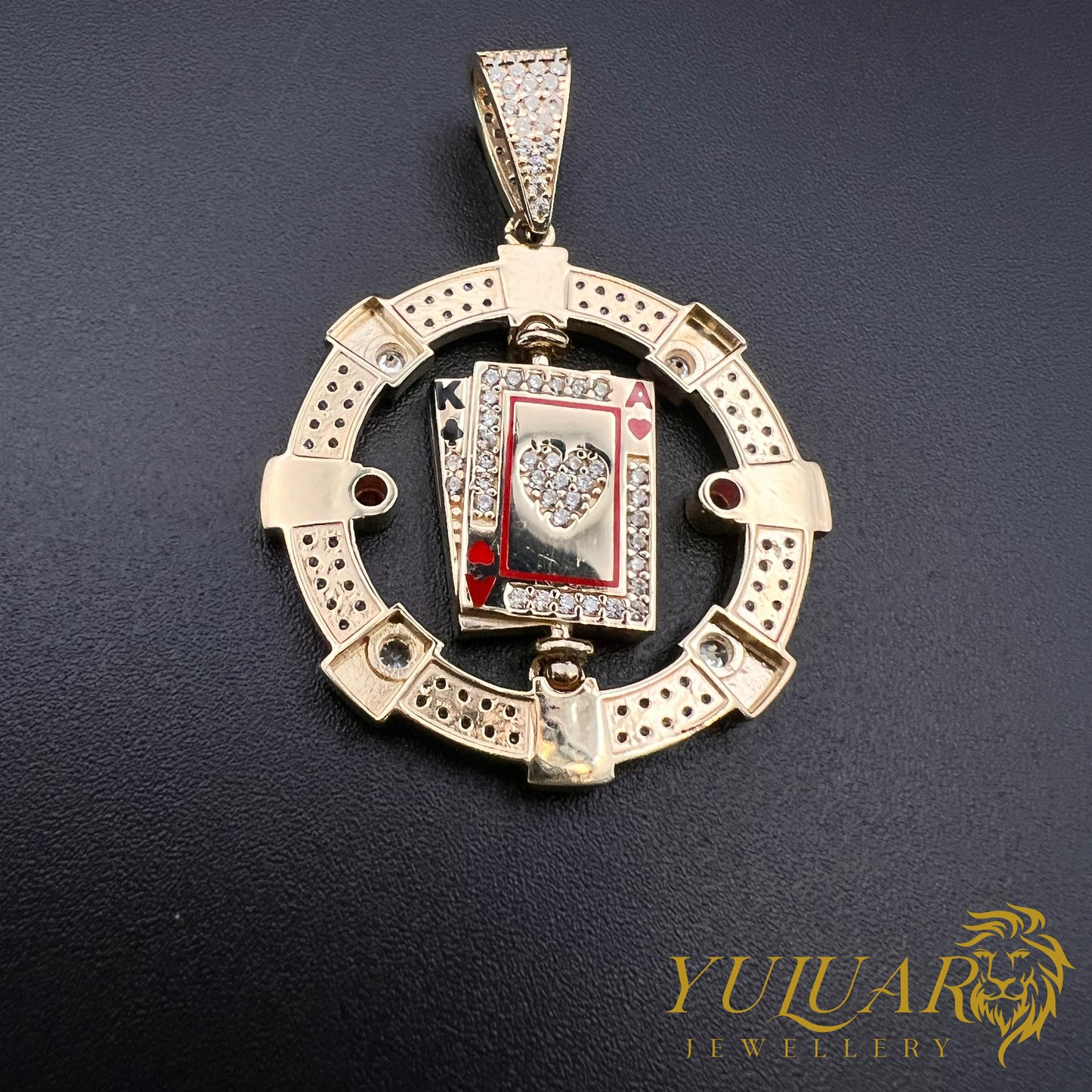 Poker Pendant CZ