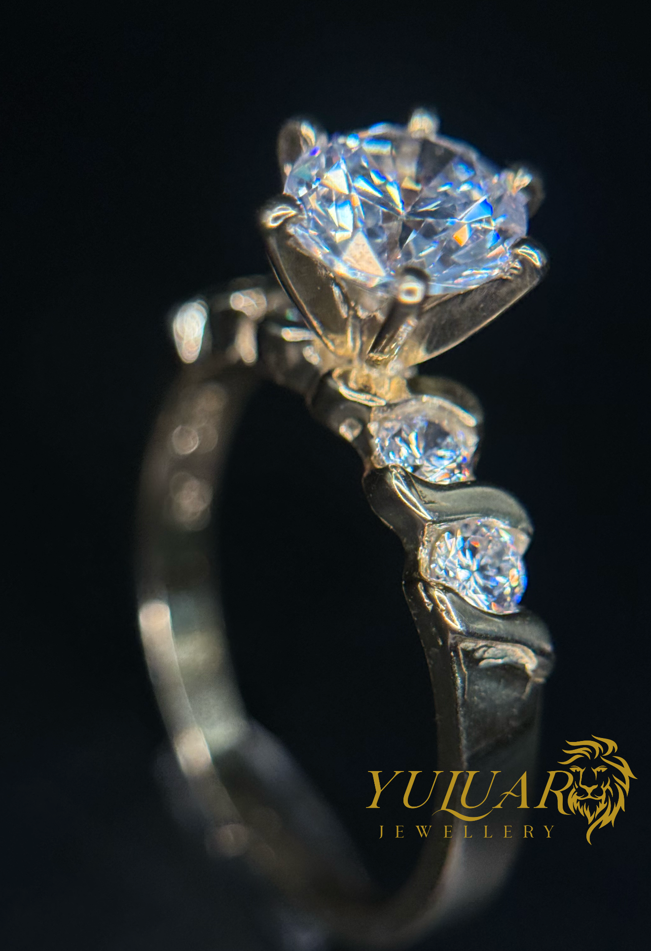 14K Women's Engagement Ring CZ