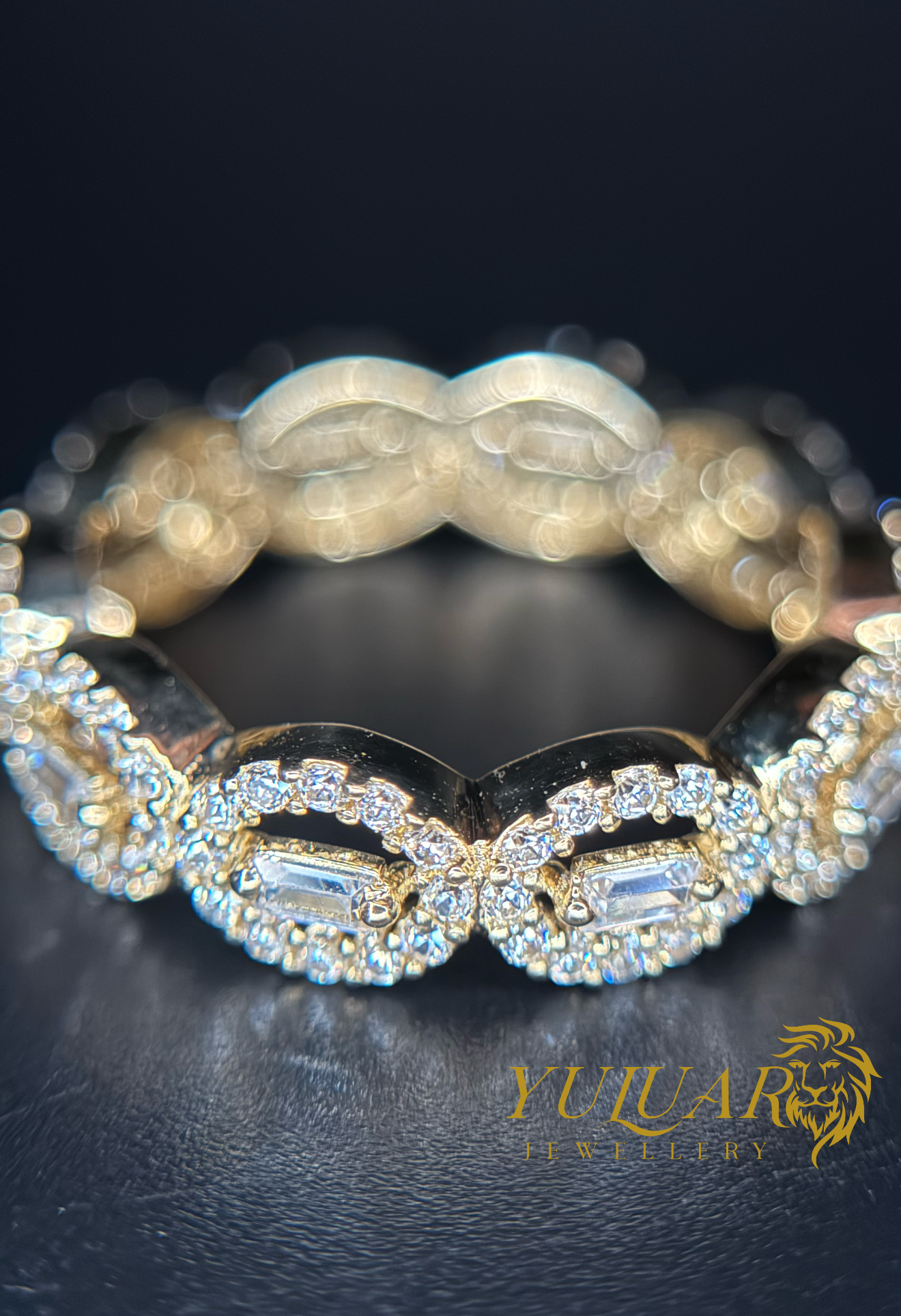 14K Women's Eternity Band CZ