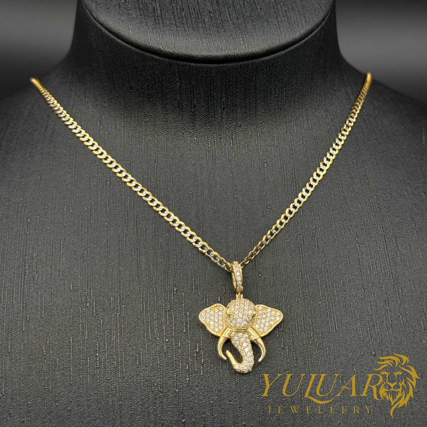 Elephant Pendant CZ