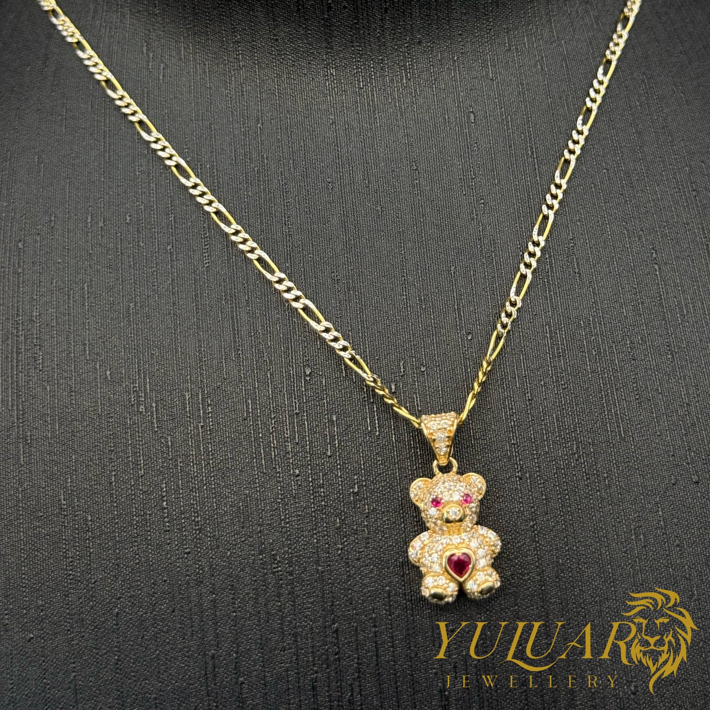 Teddy Bear Pendant CZ