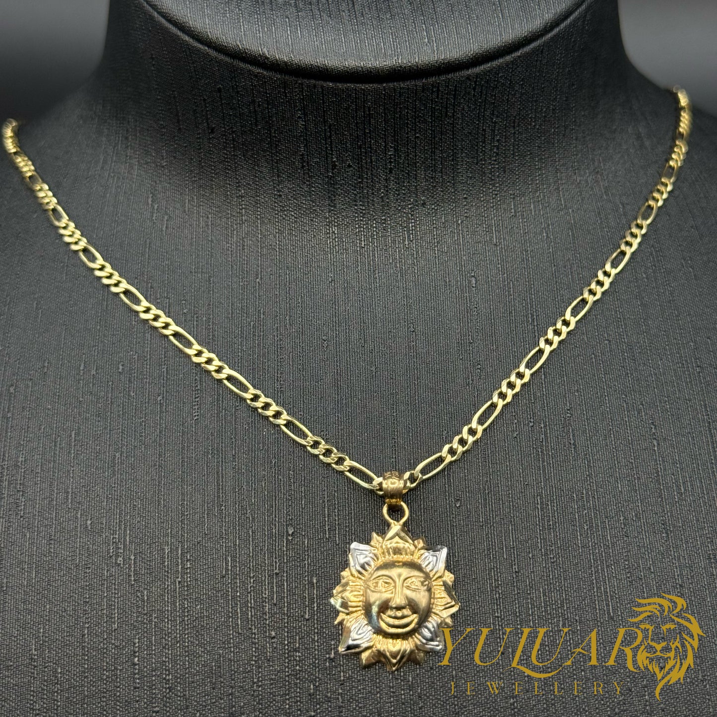 Sun Pendant Two Tone