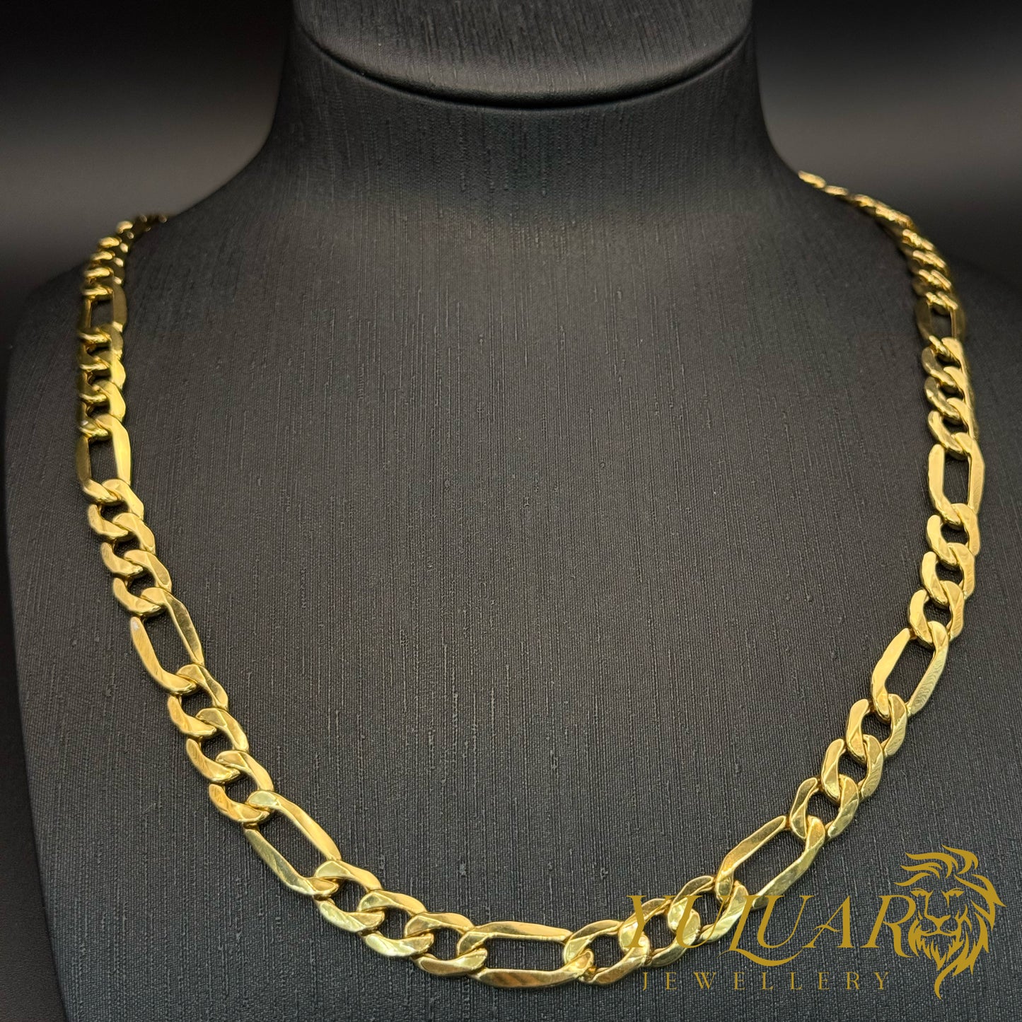 14K Hollow Figaro Chain (8.2 mm) 22''