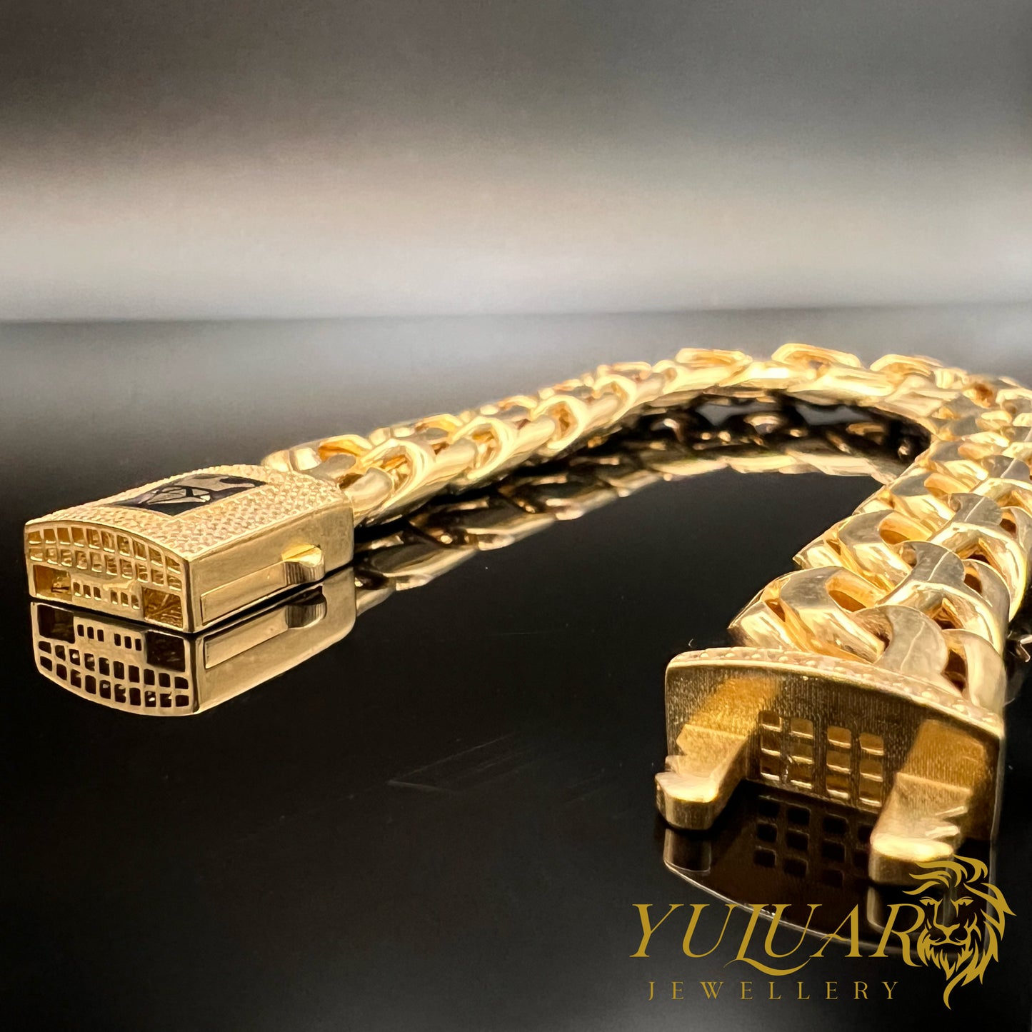 14K Men's Chino Link Bracelet