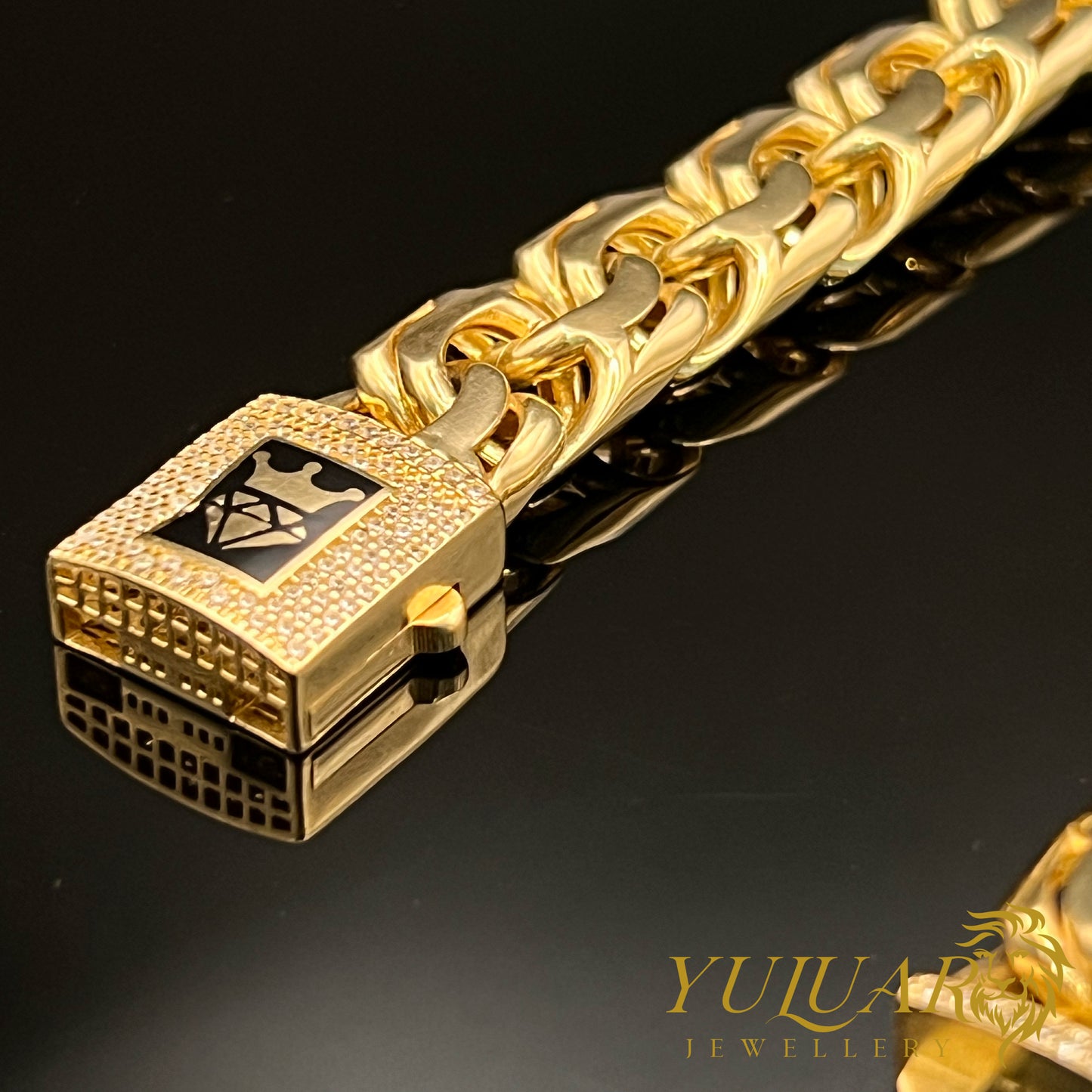 14K Men's Chino Link Bracelet