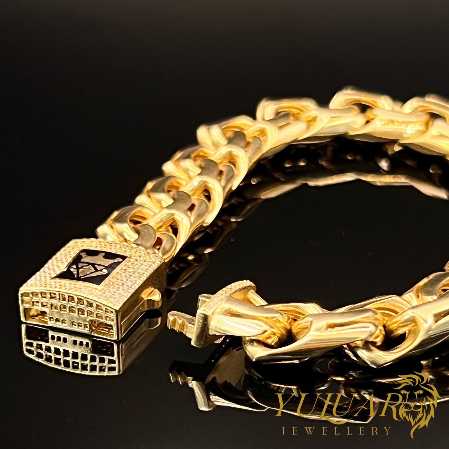 14K Men's Chino Link Bracelet
