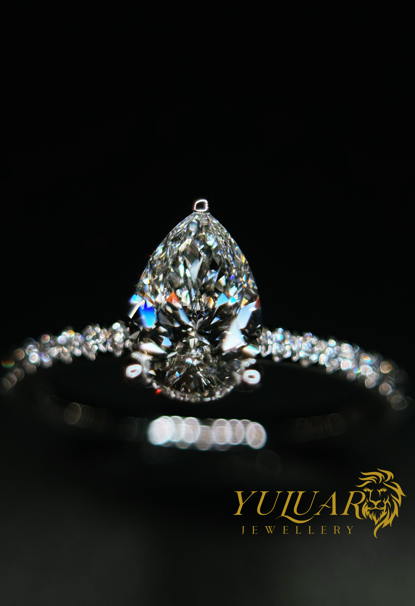 1.28 CT TW PEARL BRILLIANT CERTIFIED LAB-GROWN DIAMOND ENGAGEMENT RING IN 14K WHITE GOLD (H/VS)