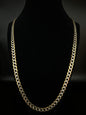 14K Solid Two-tone Cuban Chain