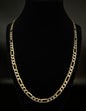 14K Solid Two-Tone Figaro Chain 6MM