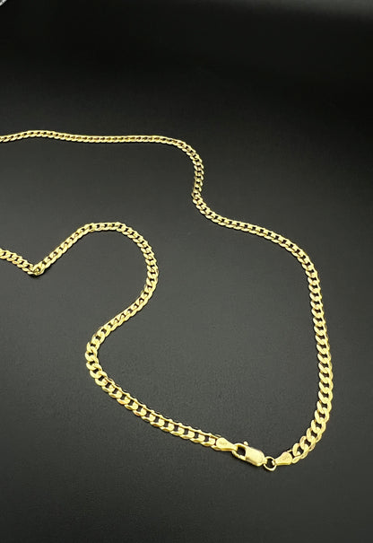 14K Solid Cuban Curb Chain