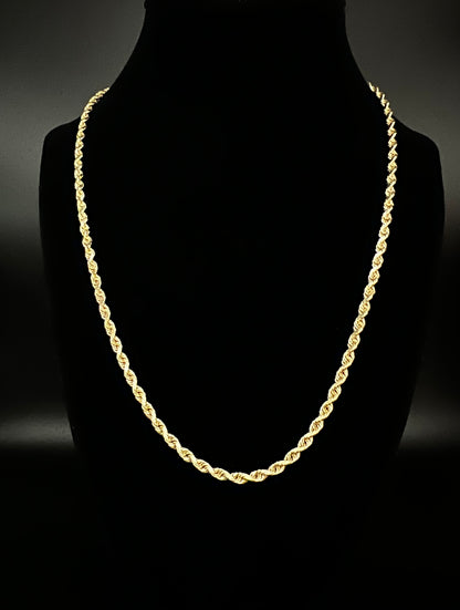 14K Solid Rope Chain