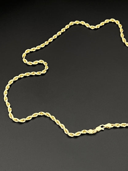 14K Solid Rope Chain