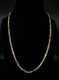 14K Solid Figaro Rope Chain 20''
