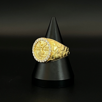 14K Centenario Ring