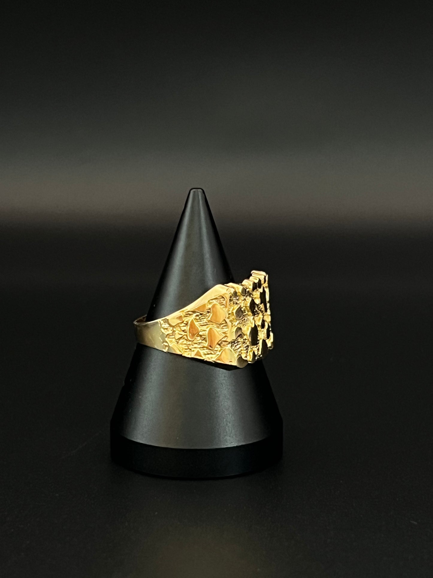 14K Men's Nugget Ring