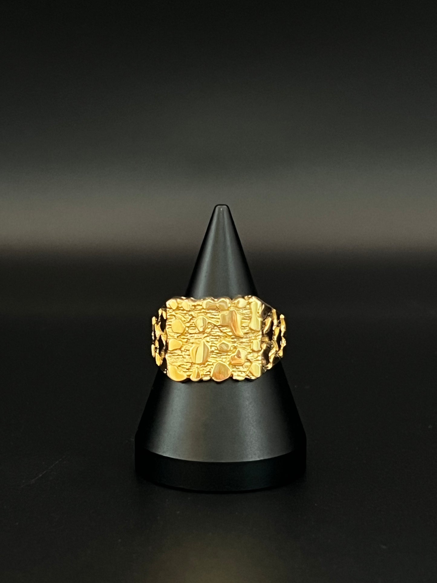 14K Men's Nugget Ring