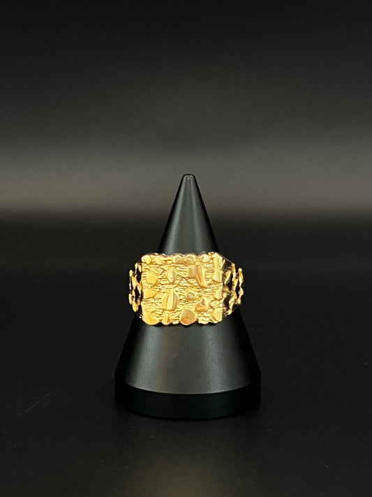 14K Men's Nugget Ring