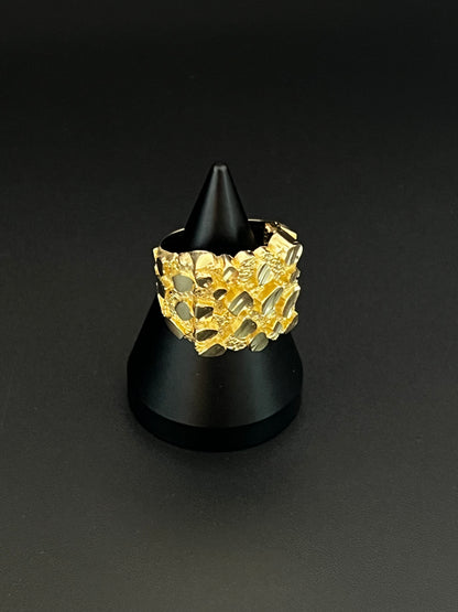 14K Men's Nugget Ring