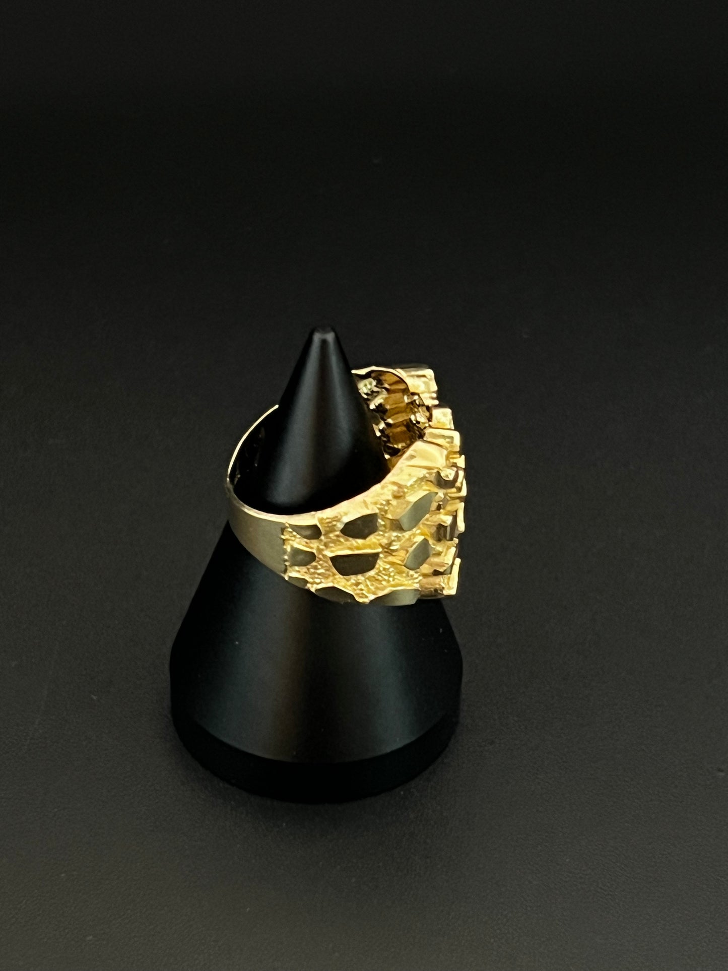14K Men's Nugget Ring