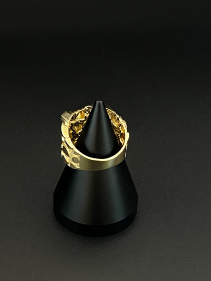 14K Men's Nugget Ring