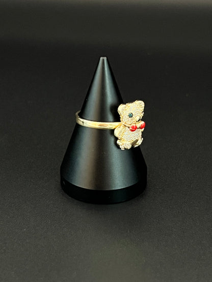 Women's Fancy Teddy Bear Ring