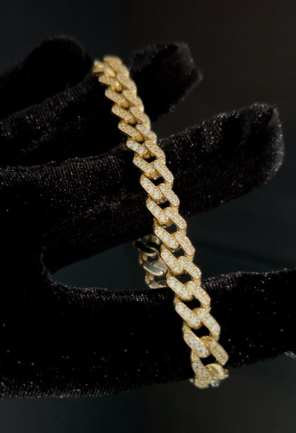 Unisex Monaco Diamond-cut bracelet
