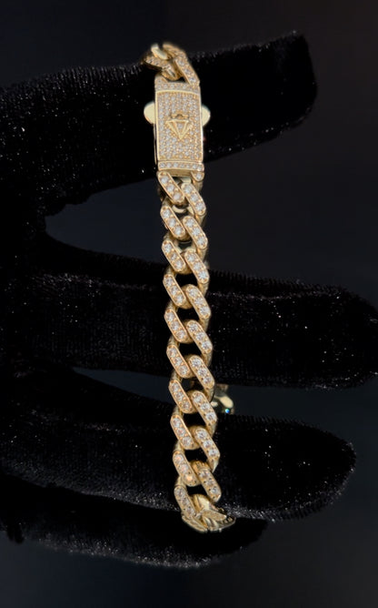 Unisex Monaco Diamond-cut bracelet