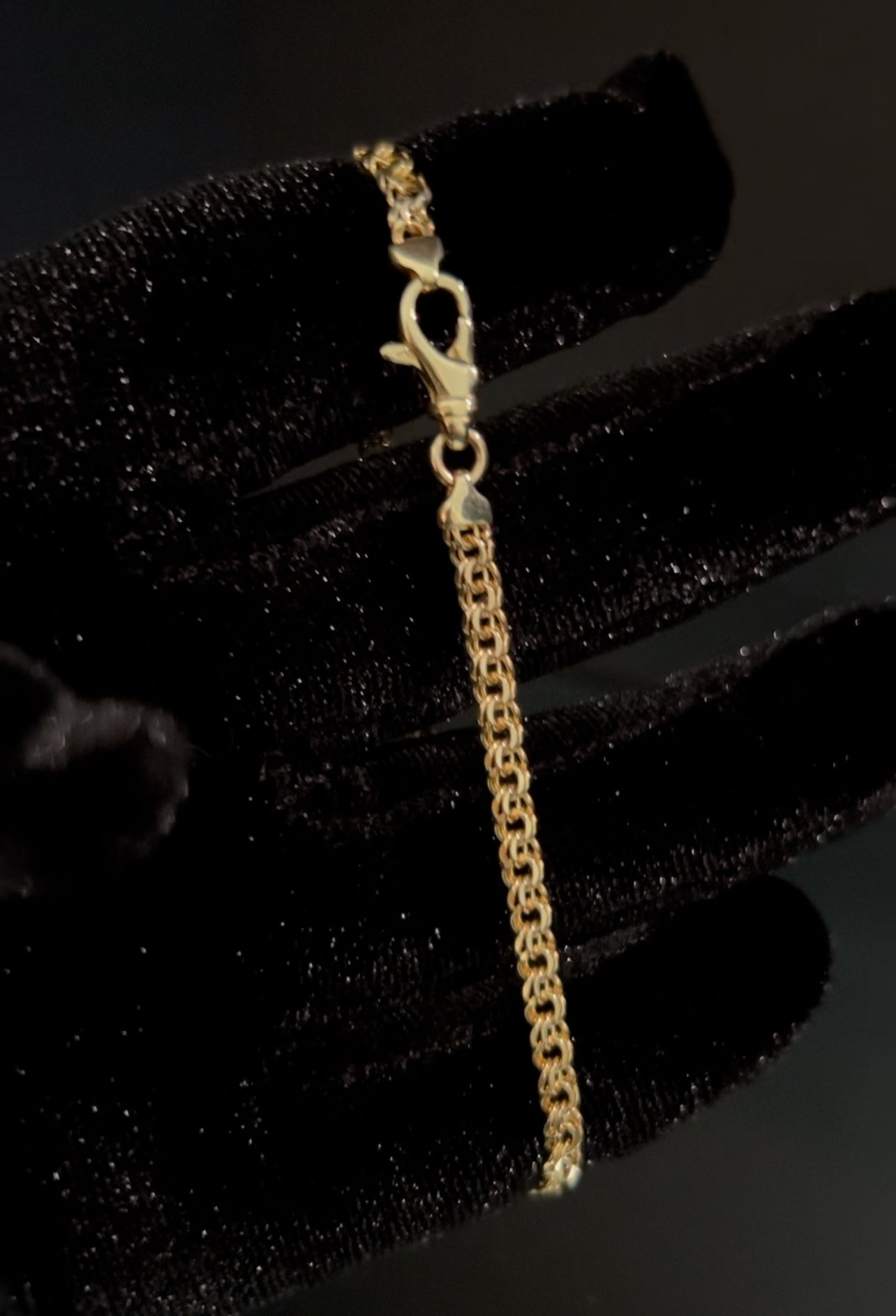 14K Solid Fancy Chino Bracelet 3.8MM