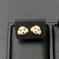 14K Gold Dog Stud Earrings