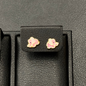 Pink Elephant Stud Earrings 14K Gold