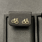 Bicycle Stud Earrings 14K Gold